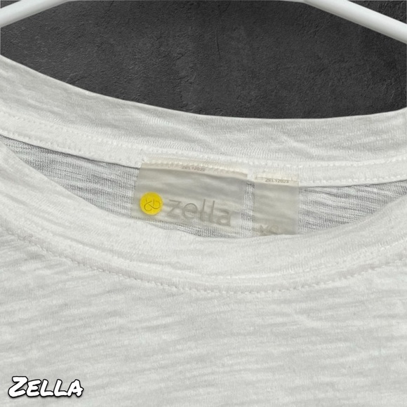 Zella Relaxed Washed 2.0 Long Sleeve Slub Tee - White - Picture 4 of 6